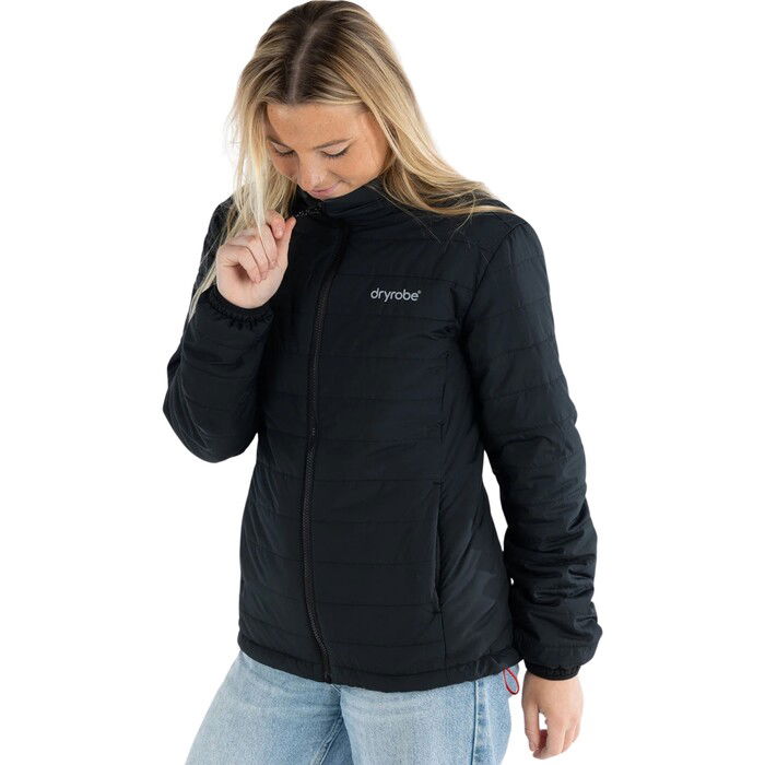 Dryrobe Mujer 2024 Chaqueta De Media Capa W100-JCKT - Black